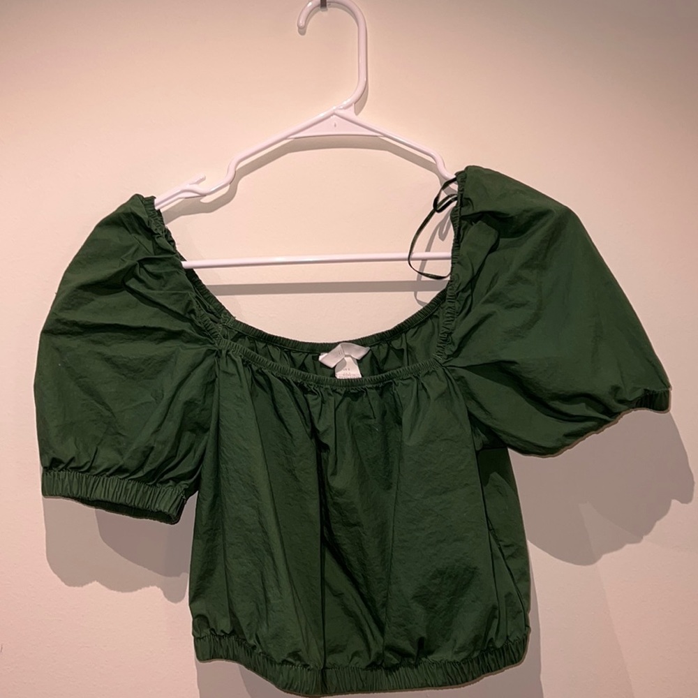 Green blouse
